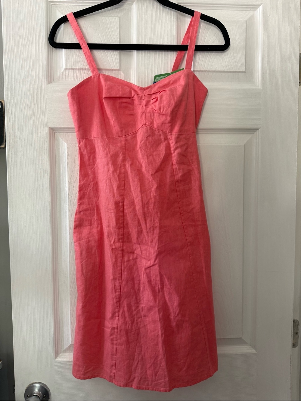 Patagonia Coral Pink Midi Sheath Dress